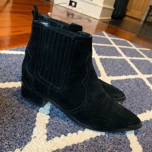 Marc Fisher Yale Chelsea Black Suede Bootie